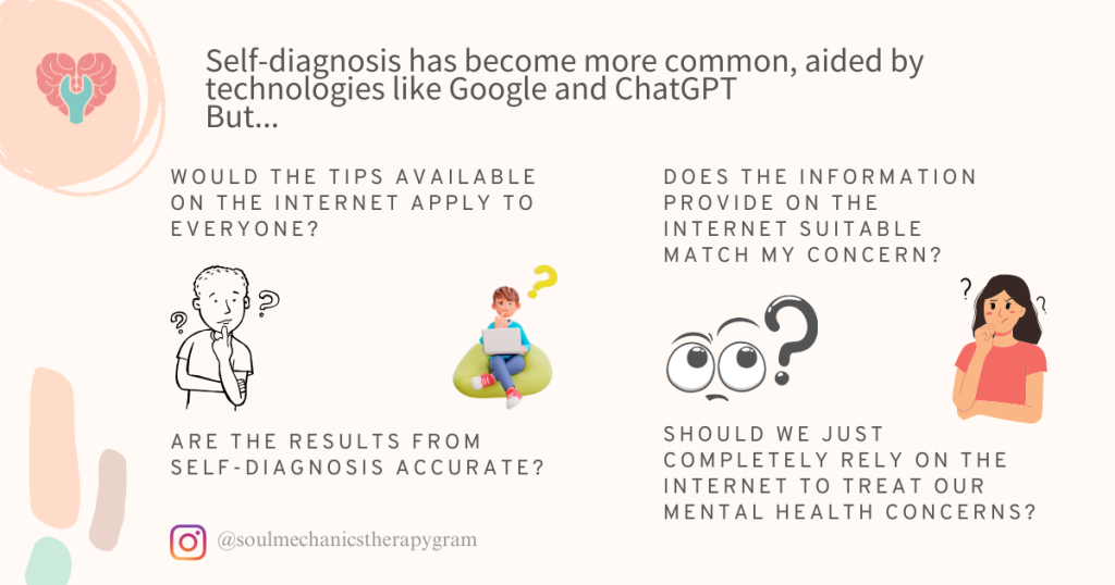 Self-diagnosis has become more common, especially when aided by technologies like Google and ChatGPT