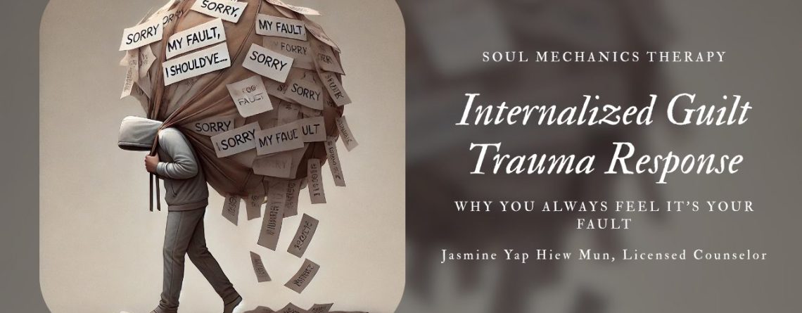internalized guilt trauma response illustration