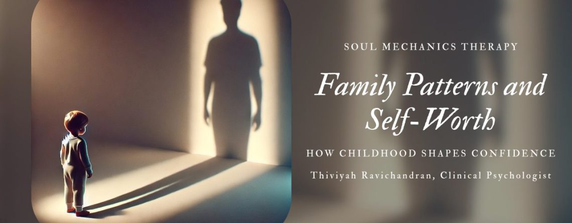 family patterns and self-worth emotional healing illustration