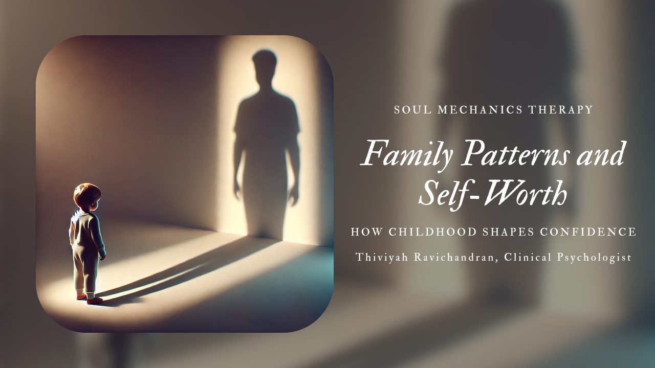 family patterns and self-worth emotional healing illustration