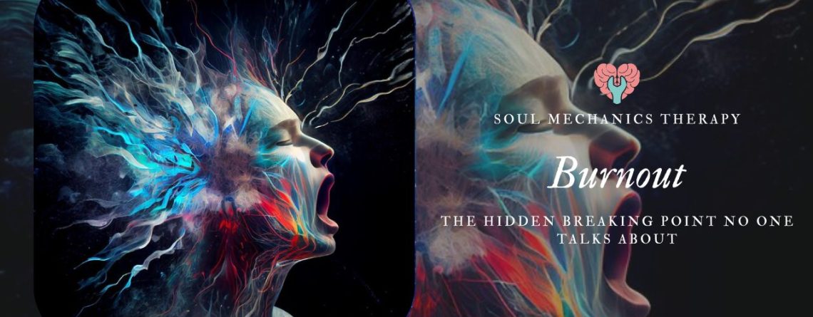 person overwhelmed showing signs of burnout and emotional exhaustion