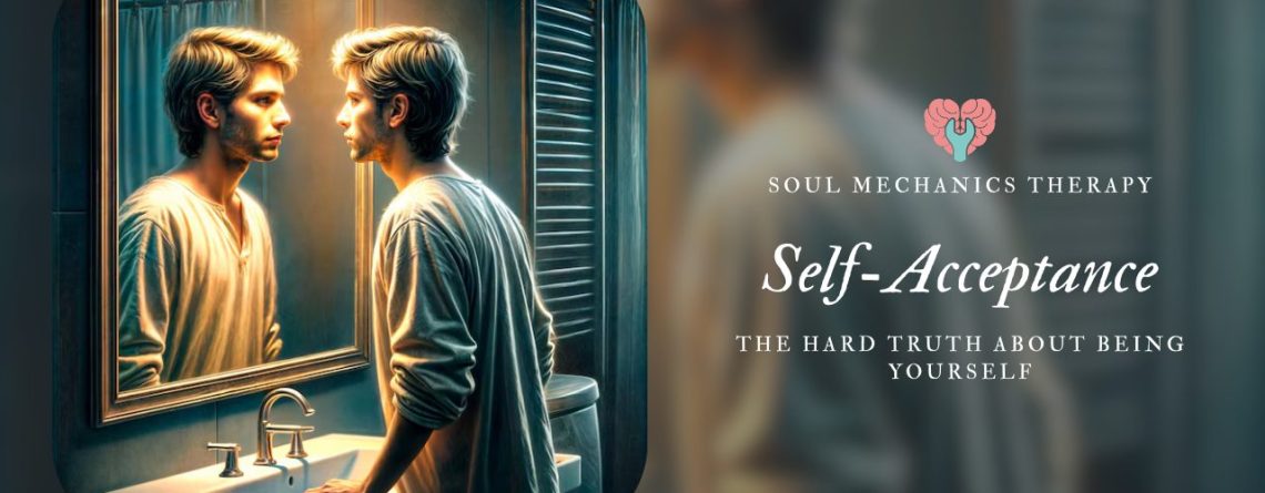 person reflecting on thoughts to build self acceptance and emotional clarity