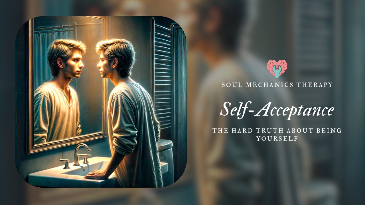 person reflecting on thoughts to build self acceptance and emotional clarity